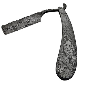 Navaja de Afeitar Profesional de Lujo Hecha a Mano con Hoja de Acero de Damasco y Mango de Alta Precisión (sm4) - Product Image 4