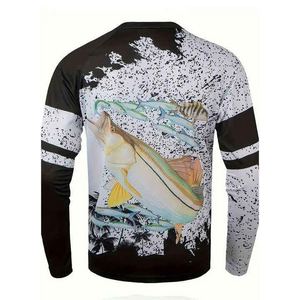 T-shirts de pêche personnalisés en gros, fabricant OEM, fournisseur, polyester, séchage rapide, marque privée, en vrac - Product Image 2