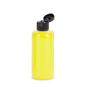 Bottle Lotion Body Cream Hair Oil Cleanser 120ml 4oz PET <b>Plastic</b> Yellow Squeeze Screw Custom Screen Printed Cosmetic Packaging - Product Image 2