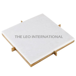 Plateau de service créatif en aluminium Antler Designer, finition marron, pour la maison et l'hôtellerie, vente en gros - Product Image 6