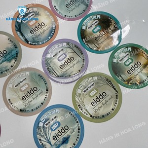 Etiqueta de Papel Autoadhesiva con Laminación Brillante de Diseño Personalizado de Fábrica para Embalaje de Cajas de Regalo, Proveedor de Vietnam - Product Image 3