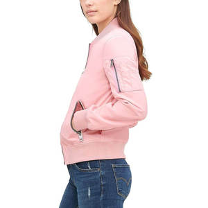 OEM Latest Fashion Women's Embroidered Logo Bomber <b>Jackets</b> Genuine Memory Fabric Comfortable Fit Long Sleeve Winter Wear <b>Jackets</b> - Product Image 4