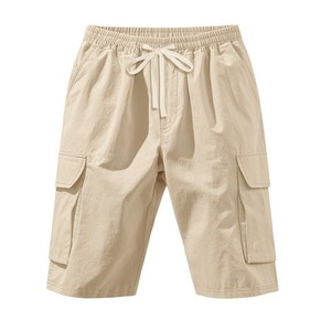 Shorts de plage décontractés pour hommes, respirants, doux pour la peau, multi-poches, 5 pouces - Product Image 6
