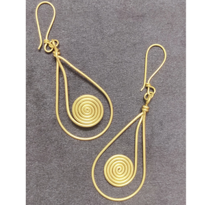 Boucles d'oreilles en fil de laiton pour filles, bijoux fantaisie, boucles d'oreilles de fiançailles, boucles d'oreilles manchette de haute qualité, au prix le plus bas - Product Image 6