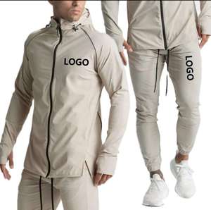 Ensemble de survêtement décontracté unisexe GAF personnalisé pour homme, coupe ajustée, 100 % polyester, avec étiquette privée, livraison en gros, confortable - Product Image 1