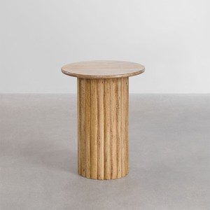 Vandana Terra Aureo mango wood side <b>table</b> - Product Image 2