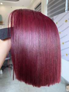 Vietnamhairluxury Best Seller Extensions de cheveux vierges Remy de haute qualité, lisses et soyeuses, couleur bordeaux, trame unique - Product Image 3