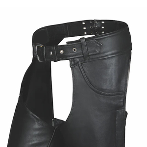 Hot Selling Custom Made Men Full <b>Chaps</b> Professional Genuine Leather Horse <b>Riding</b> Gear Style Premium Quality - Product Image 2