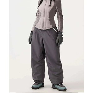 Pantalon cargo ample en lin fin pour homme, taille élastique, style streetwear, pour le ski et le snowboard, vente en gros - Product Image 1
