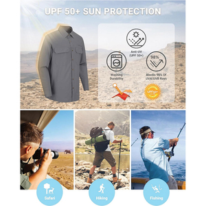 Camisas de trabajo modernas con botones que combinan una apariencia profesional, un ajuste cómodo y una construcción duradera para la actividad laboral diaria. - Product Image 6