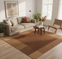 Tapis moderne FAF CARPET Lori Buff, tissé à la main, en coton, écologique, adapté aux animaux, avec envers en jute, de haute qualité, personnalisable, tapis de sol Earth