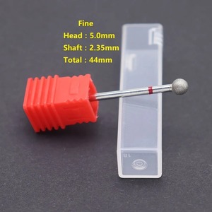 BAFA SURGICAL INSTRUMENTS - Puntas de Diamante Esféricas Ergonómicas Manuales para Amolado de Cerámica, Vidrio y Piedra (Tipo Dremel) - Product Image 6
