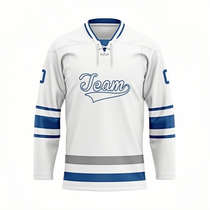 Custom Ice Hockey Jerseys Wholesale OEM Professional Sublimated Moisture-Wicking Breathable Hockey Jerseys - Product Image 5