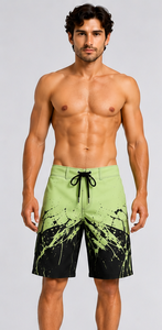 <b>Mens</b> Board Shorts Quick Dry Breathable Swim <b>Trunks</b> Drawstring Waist Pockets Mountain Print Polyester Fabric Custom Logo Surf - Product Image 5