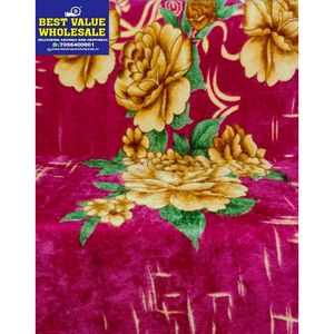 Luxury 1 KG Soft Warm Winter Polyester Mink Raschel Single <b>Bed</b> Blanket for Home or Hotel Use - Product Image 2