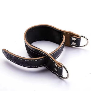 High Quality Custom Made Industries Soft Leather <b>Ankle</b> Straps Durable Non-Slip Double Closure Training Leather <b>Ankle</b> Strap - Product Image 3