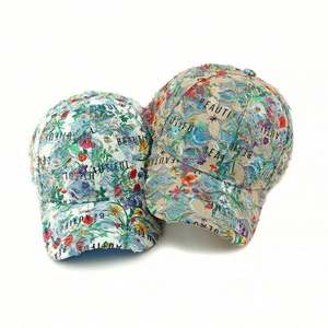 Nouvelle Arrivée 2025 – Casquette de Baseball Distressed à Imprimé Floral Personnalisé, Style Ethnique, pour Femme, Chapeau de Soleil Tendance pour l'Extérieur - Product Image 3