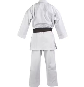 Uniforme de Karate Blanco al por Mayor, 100% Algodón, Duradero, Unisex para Adultos, Ropa de Artes Marciales con Cinturón Negro, Corte Regular 2026 - Product Image 4