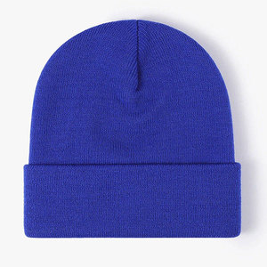 Top Selling Unisex Solid Color Cuffed Beanie <b>Caps</b> 100% Acrylic Knitted <b>Winter</b> Warm Casual Street Fashion Adults Headwear Beanies - Product Image 5