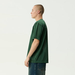 Camiseta de malla holgada de moda urbana de fútbol en oferta, color verde oscuro, manga corta, cuello redondo, transpirable - Product Image 4