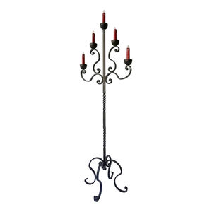 Candelabro de decoración de iluminación de granja, candelabro para el hogar, Hotel, boda, evento, portavelas usado, portavelas hecho a mano con acabado oxidado - Product Image 1