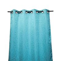 Rideau occultant prêt-à-poser en tissu 100% polyester ignifuge et écologique imprimé, 122x152cm, pour la maison, l'hôtel et le bureau
