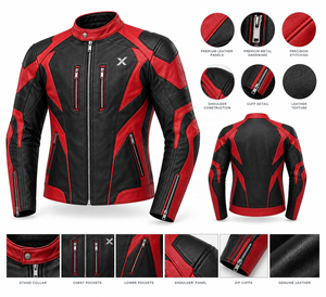 เสื้อแจ็คเก็ตมอเตอร์ไซค์หนังแท้สำหรับแข่งรถ OEM |   ป่าโคบอลต์แดงดำ |   ผู้ผลิต OEM ODM |   คุณภาพการออกแบบระดับพรีเมียม |   ชุดแข่งรถ | - Product Image 6