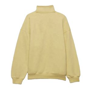 เสื้อสเวตเชิ้ตผู้หญิงไซส์ใหญ่ คอตั้ง ซิปครึ่งตัว ผ้าฟลีซ สีพื้น แขนยาว ระบายอากาศได้ดี ผ้าฝ้าย ใส่สบาย เหมาะสำหรับฤดูใบไม้ร่วง ขายส่ง - Product Image 2
