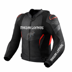 Leather <b>Racing</b> <b>Jackets</b> for Motorbikes Premium Quality Kangaroo Cowhide Milled Made in Pakistan Motorbike Wear Perforated - Product Image 1
