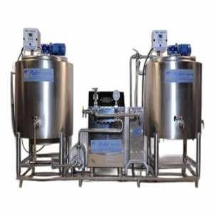 Planta Industrial de Helados con Tanques de Acero Inoxidable, Homogeneizador y Sistema de Control - Product Image 1
