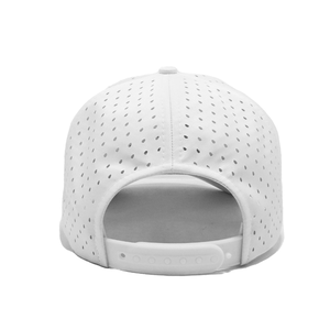 Custom Logo Embroidery 6 Panel <b>Waterproof</b> Golf Cap Laser Cut Perforated Polyester Rope <b>Hat</b> for Men Women Outdoor Headwear - Product Image 6