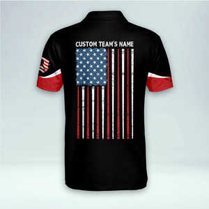 Maillots de billard personnalisés pour hommes - Impression par sublimation numérique, design uni, 100 % polyester, manches courtes, couleurs personnalisables - Product Image 2