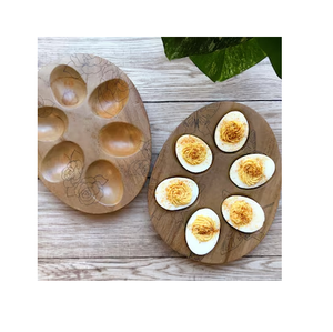 Tabla de madera ecológica para huevos rellenos, tabla de embutidos de Pascua, la más vendida en oferta - Product Image 2