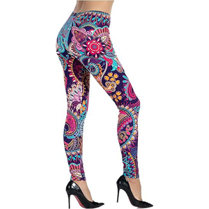 Leggings de sport pour femmes, doux, respirants, tricotés, longueur intégrale, en Spandex/Polyester, sublimation, pour la gym et l'entraînement, haute qualité, prix avantageux - Product Image 3