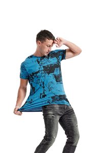 Camiseta de Manga Corta para Hombre, 100% Algodón, Transpirable, Ligera, Ecológica, Antiarrugas, Personalizada con Sublimación, Estilo Urbano - Product Image 5