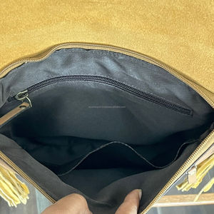 Fournisseur personnalisé usiné à la main en cuir véritable à franges sacs à main à bandoulière pour femmes sac de messager de créateur de haute qualité - Product Image 6