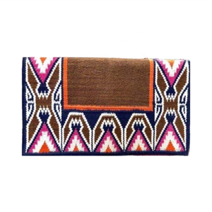 Tapis de selle d'équitation sans arceau de haute qualité, design western fin, en laine de Nouvelle-Zélande et rembourrage en polyester, en polycoton, pour le dressage anglais - Product Image 1