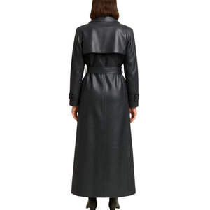Style Long <b>Coat</b> Elegant Autumn <b>Trench</b> <b>Coat</b> Premium Cotton <b>Trench</b> <b>Coat</b> Water-Resistant Long <b>Trench</b> <b>Coat</b> - Product Image 2