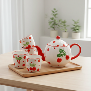 Juego de Tetera de Porcelana Fina de Primera Calidad 3460983SETA-1.0 NUEVO CON 4 TAZAS - Product Image 6
