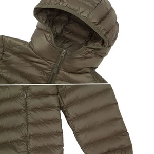 Women's Wholesale Stylish Down Puffer Jacket Breathable Premium Quality Windproof Zipper Front Hooded Collar <b>Coat</b> For <b>Winter</b> - Product Image 6