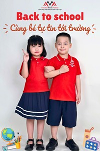 เสื้อโปโลนักเรียนเด็ก ผ้าโพลีเอสเตอร์ผสมสแปนเด็กซ์ 50D สีแดง FMF สำหรับเด็กประถม - Product Image 6