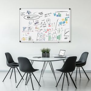 Magnetic Dry Erase Board <b>36</b> <b>X</b> <b>24</b> Inches Aluminum <b>Frame</b> Whiteboard for Home and School - Product Image 2