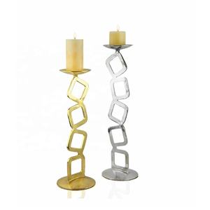 New Arrival Metal Geometric <b>Tea</b> <b>Light</b> <b>Candle</b> Holder Pillar <b>Candle</b> Holder Metal Candelabra for Wedding Birthday Christmas Decor - Product Image 3