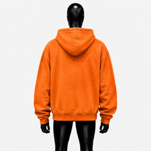 Custom <b>Orange</b> Zip Up <b>Hoodie</b> Oversized Gothic Cross AB Letter Graphic Streetwear Unisex Fashion Hooded Sweatshirt For Men Women - Product Image 2