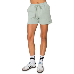 Shorts en molleton color block pour femme, design contrastant, taille haute, poches latérales, cordon de serrage, taille élastique, coupe décontractée, vêtements de détente - Product Image 1