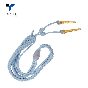 Cordon décoratif en fil de soie doré bleu cérémonial Trendle avec embouts dorés pour accessoires d'uniforme, sangle d'épaule/poitrine - Product Image 6