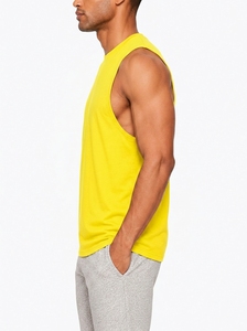 Camiseta sin Mangas para Hombre, de Algodón Suave, Transpirable, Cómoda, para Gimnasio, Entrenamiento, Fitness, Deporte, Casual, Ligera, para Verano - Product Image 2