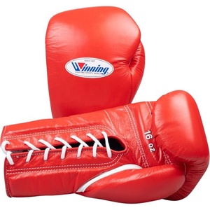 Gants de boxe MMA en cuir de vache véritable Winning pour l'entraînement aux arts martiaux - Gants de Muay légers et respirants - Product Image 6