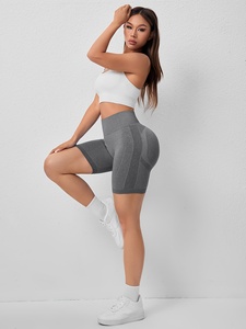 Shorts de Yoga Personalizados para Mujer, Sin Costuras, Cintura Alta, Marca Privada, Shorts Deportivos para Gimnasio y Entrenamiento - Product Image 5