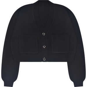 Suéter de invierno con botones y hombros caídos, transpirable y de ajuste relajado - Elegante top de punto de hilo suave para mujer - Product Image 6